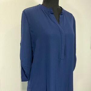 Audrey & Celine Navy Blue Blouse Women’s Size Medium
